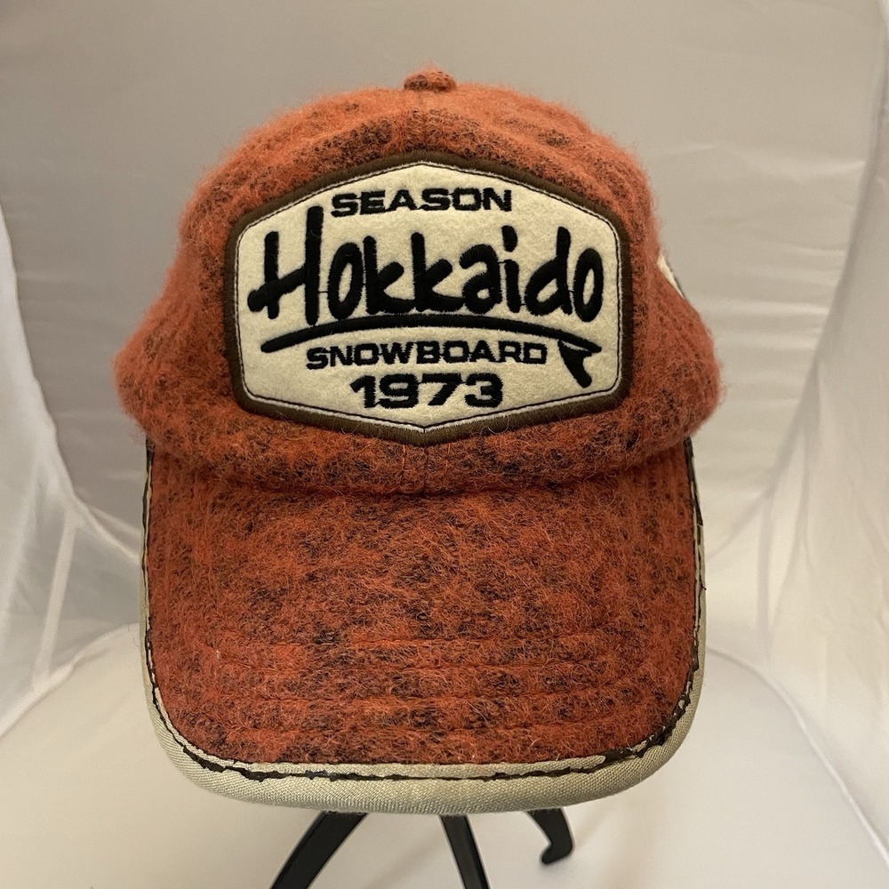 Hokkaido Snowboard Season Japan Orange Adjustable Hat